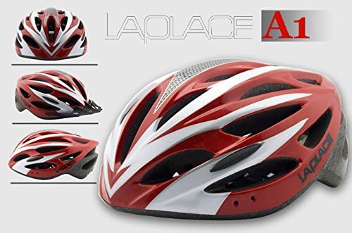 Laplace Ultralight Sport Adults Road Bicycle Cycling Big Helmet Integrally-Molded Eps Bike Helmet Mtb Cycling A1 Size 52-61Cm - Red