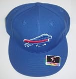 Buffalo Bills Flat Brim Fitted Reebok Hat Size 7 5/8