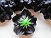 (100) Silk Black Roses Flower Head - 1.75