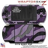 Sony PSP (original) Skin - Camouflage Purple WraptorSkinz Kit by TuneTattoozTM