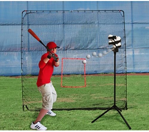 Heater Trend Sports Big League Drop Toss Pitching Machine and Big Play Practice Net by Trend Sports