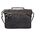 S ZONE Vintage Canvas Leather Messenger Traveling Briefcase Shoulder Laptop Bag