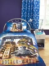 Zap Dr Who Curtains, Pair, 66 x 54 Inch