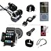 DreamBargains Premium Zune 4GB 8GB 16GB 9-piece Accessory Bundle Kit - Soft Protective Silicone Sleeve - White + Durable Metallic Sound Isoloating In-Ear Earphones + USB Retractable Cable - Black + USB Car Charger - Black + USB Travel / Home Charger + Adjustable Armbad + Neckstrap - Black + Protective Screen Film + Fully Adjustable Windshield Mount - Black