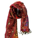 JousJous Handmade Wool Flowering Beauty Scarf, Multicoloured, One Size ~ JousJous