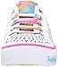 Skechers Kids Twinkle Toes Chit Chat Light-Up Lace-Up Sneaker,White/Multi,12.5 M US Little Kid
