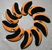 H09 Golf Club Headcover Neoprene Iron Head Cover 10pcs Black/Orange