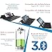 Motoraux Foldable Keyboard - Ultra-Slim Wireless Bluetooth Portable Pocket Keyboard with Kickstand, Universally Compatible with Ipad / Android Tablet / Smart Phone of iOS / Android / Windows Systems