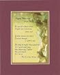 Touching and Heartfelt Poem for Inspirations - Angels Watching Over Me . . Poem on 11 x 14 inches Double Beveled Matting