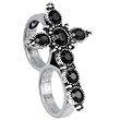 Burning Flame Stainless Steel Barbell Tongue Ring
