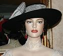 Titanic Tea Hat Edwardian Hat Somewhere in Time Hat NEW Design by Darna "Lady Olivia" Black