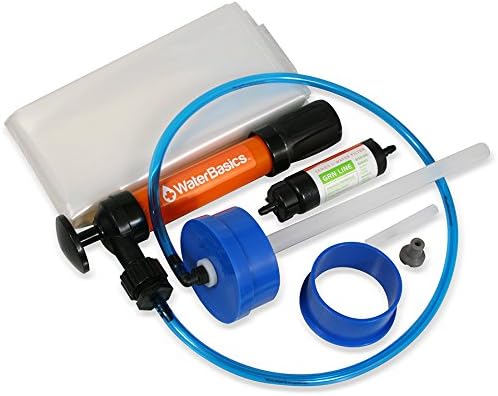 AquaPodKit Emergency Drinking Water Storage Plus Aquamira Filtration Kit, 65 gallon