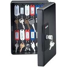 SentrySafe KB25 KeyBox with 25 Key Hangers, Black