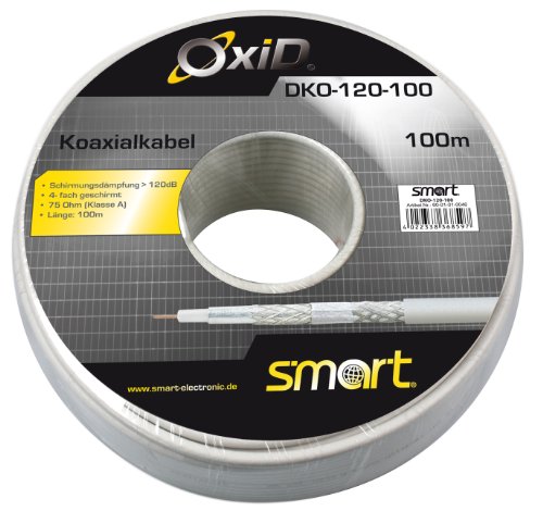Smart Oxid Koaxialkabel 120 dB 100m Ring lose Preisvergleich