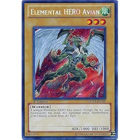  YuGiOh Legendary Collection 2 Single Card Elemental HERO Avian (Alternate Art) LCGX-EN002 Secret Rare