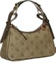 Brown and Khaki Dooney & Bourke Medium Signature Hobo Bag