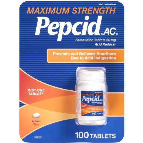 Pepcid Ac Maximum Strength - Treats Heartburn (100 Tablets)