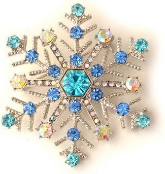 1PC New Creative Snowman Brooch Elegant Happy Cristmas Beautiful Christmas Snowflake Brooch Gifts