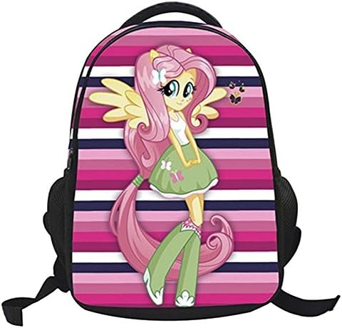 Nitrdi Cute My Little Pony Backpacks for Girls School Bags Bookbag Red