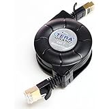 Tera Grand - Premium Cat-7 10 Gigabit Ethernet Retractable Cable for Modem Router LAN Network, 1.5&nbsp;Meter (4.9 Ft.) - New Packaging: March 19, 2016