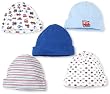 Gerber Baby-Boys Newborn 5 Pack Cars And Trucks Caps