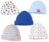 Gerber Baby-Boys Newborn 5 Pack Cars And Trucks Caps