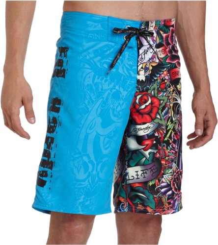 Ed Hardy Men's Split Boardshort