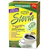 Nature's Bounty Stevia All Natural Sweet Herb with Fiber 100 packets