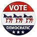 PinMart Vote Democratic Button
