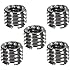 Foto&Tech 5 Pieces Metal 1/4" to 3/8" Convert Screw Adapter for Tripod Monopod Ballhead DSLR SLR