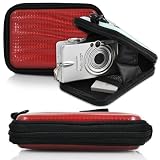 CaseCrown Pebbled Granite (Red) Hard Cover Case for Panasonic Lumix DMC-FH20K 14.1 MP Digital Camera