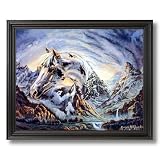 Spirit Of The Wild Stallion Horse # 1 Home Decor Wall Picture Black Framed Art Print