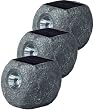 Wagner 1020061 Solarleuchte Solar Rock 3er Set