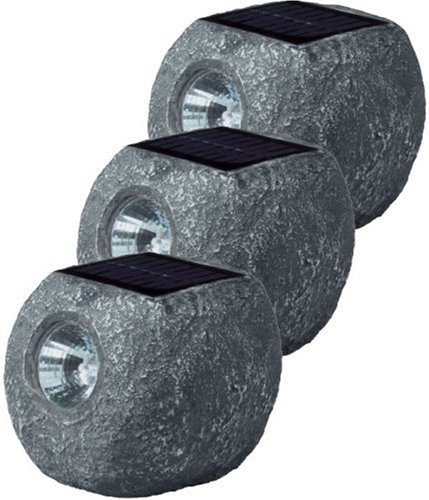 City Travel Guides Discounted  Garten & Freizeit : Wagner 1020061 Solarleuchte Solar Rock 3er Set