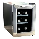 The Wine Enthusiast 6-Bottle Silent Wine Refrigerator - Stainless Steel (2720207)