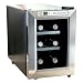 Kitchen & Housewares : The Wine Enthusiast 6-Bottle Silent Wine Refrigerator- Stainless Steel(2720207)