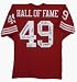 San Francisco 49ers Hall of Famers Autographed Custom NFL Football Jersey (Eleven Signatures)