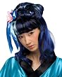 Dragon Lady Blue & Black Wig - Black/Blue