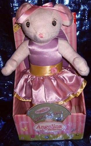 Angelina Ballerina Poseable 13" Plush with Alice's Present DVD