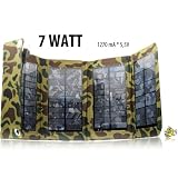 7W solar charger caricatore solare resistente all'acqua USB Charger (4-panel) nel pannello di camouflage solare con una porta USB per la ricarica maggior parte dei dispositivi come iPhone iPhone Amazon 3G Kindle 4 4S, S3 Galaxy S2, iPod touch nano classic, auricolare Bluetooth, etc fotocamera digitaledi HORNY PROTECTORS�