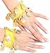 BellyLady Belly Dance Wrist Ankle Cuffs Bracelets, Halloween Costume Accessory-Lake Blue