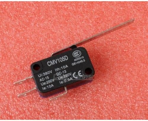 wonderfullshop10pcs Micro Limit Switch Long Lever Arm SPDT Snap Action