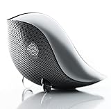 一生忘れられないプレゼントに！ ギフトラッピング対応可 Wrenz(レンツ) 小鳥のスピーカー シルバー 手のひらサイズ ポータブル スマホ PC スピーカー 長時間再生バッテリー 国際的デザイン賞受賞 日本正規代理店 6ヶ月間保証