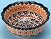  Polish Pottery Small Bowl Ruffled Edge 2 1/2\