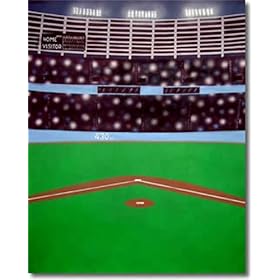 9'x10' Baseball Scenic Muslin Background Backdrop