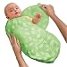 Baby : SwaddleMe MP2GL Neugeborenes/Microfleece/grüne-Blätter - Ganzkörper-Pucksack ist ideal bei Schreibabys. Small.