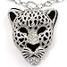 Long Silver Leopard Fashion Pendant