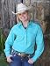 Country Sparkle-Turquoise Shirt Large