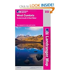 West Cumbria, Cockermouth & Wast Water (OS Landranger Map)