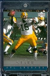 2000 Upper Deck Legends # 23 Bart Starr Green Bay Packers Football Card - Mint Condition - Shipped In Protective ScrewDown Display Case!
